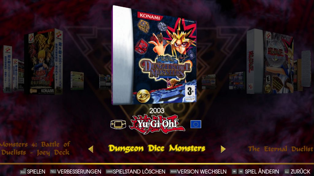 Yu-Gi-Oh! Early Days Collection - Menü 2