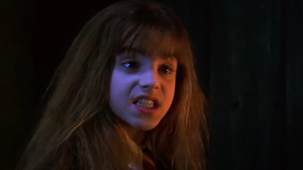 Harry Potter film mistake Hermione speaks