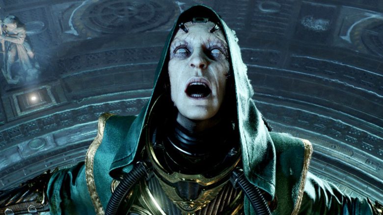 User asks if anyone else was shocked during their first experience with Warhammer 40,000, receives curt replies