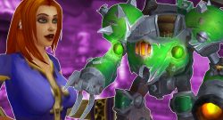 WoW Human Female Happy Goblin shredder mount titel title 1280x720