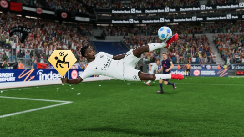 EA FC 25 Fallrückzieher performt von Frankurts Wahi mit dem passenden Akrtobatik PlayStyle