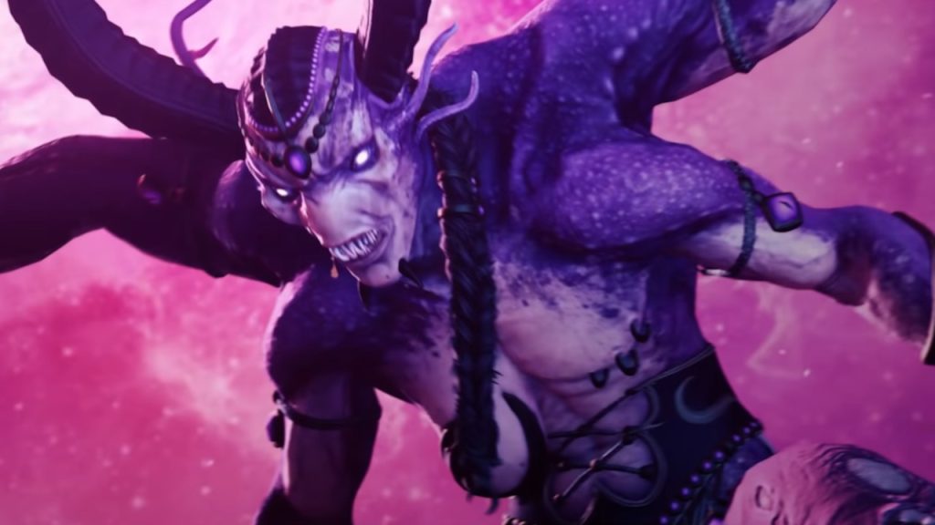 Total War Warhammer 3 Slaanesh Nkari Title