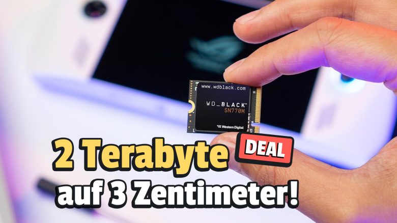 Habt ihr schon mal eine so kleine SSD gesehen? Sichert euch 2TB Speicher für Steam Deck & Co. – jetzt günstig wie noch nie!