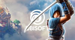 Der nächste große Hit von Ubisoft soll erst in 2–3 Jahren erscheinen, doch die Fans glauben, dass es nicht um die Qualität geht - Titelbild zeigt Spielcharakter aus Assassin's Creed Shadows vor Ubisoft Logo