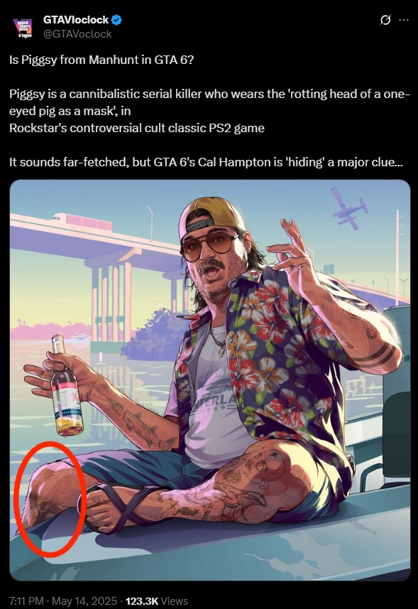 GTA 6 Manhunt Tattoo