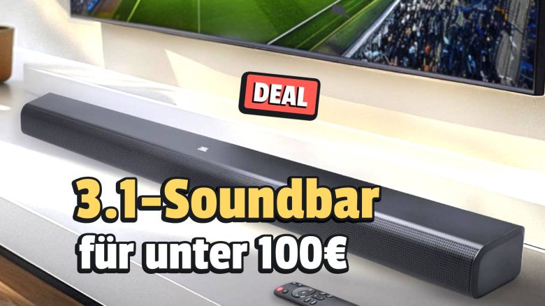 JBL-Soundbar für unter 100 Euro: 3.1-Sound für euer Heimkino jetzt unschlagbar günstig