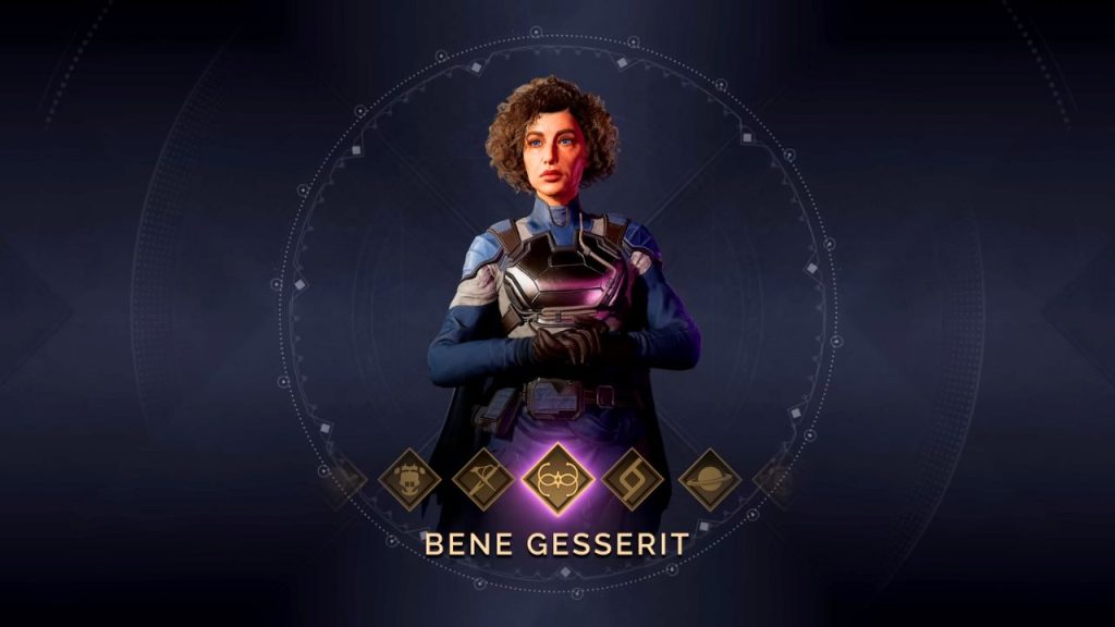 Image shows the class portrait of the Bene Gesserit trainer.