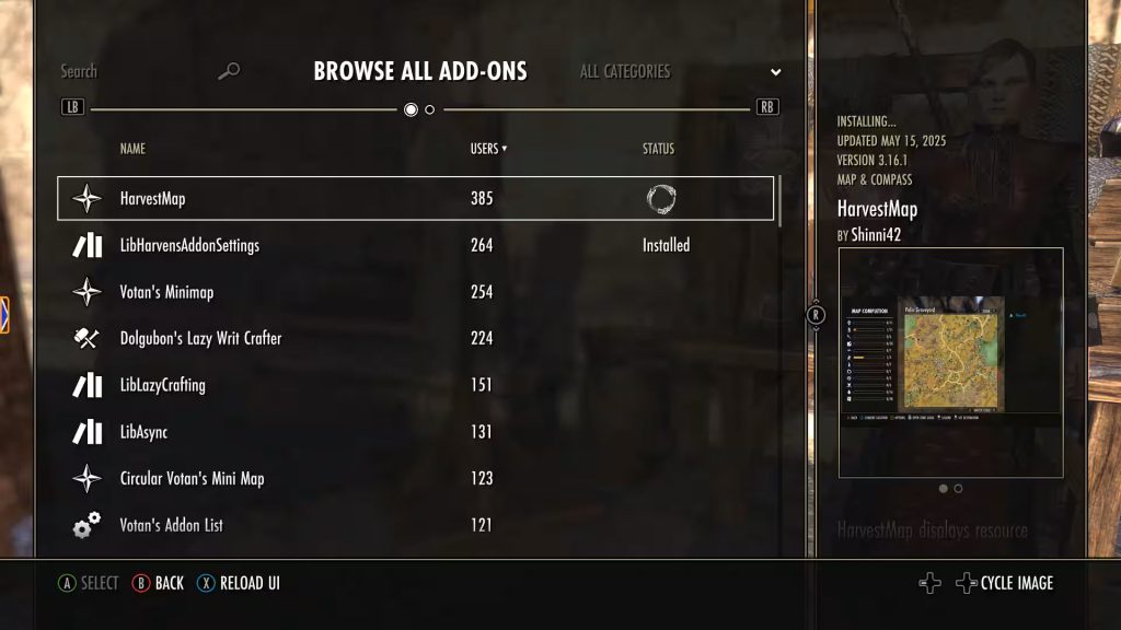 Elder Scrolls Online: Addons on Console