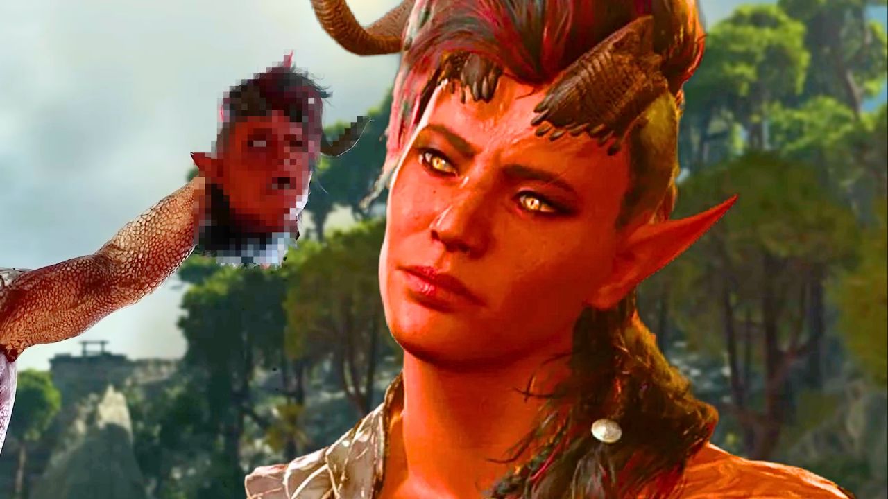 A character from Baldur’s Gate 3 can fight by your side even without a head