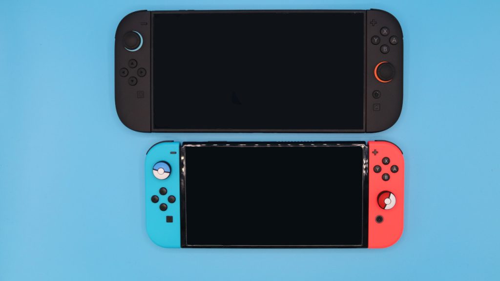 Nintendo Switch 2 vs Switch 1 im Größenvergleich