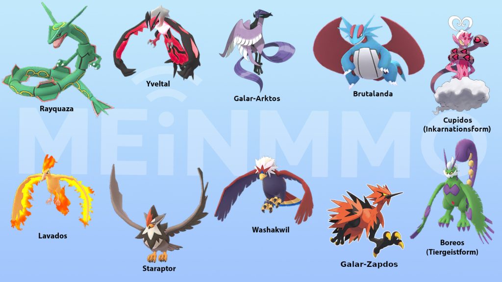 Pokemon GO best flying type attackers