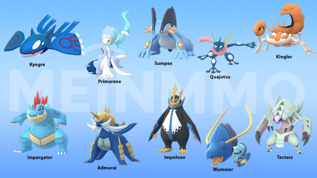 Pokemon GO best Water-Type Attackers