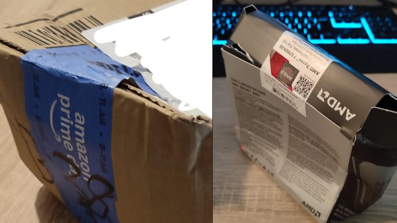 Er bestellte eine CPU auf Amazon, doch das Paket verschwindet, wird vergessen und taucht völlig lädiert wieder auf