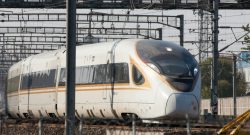 Ttielbild Eisenbahn Zug in China