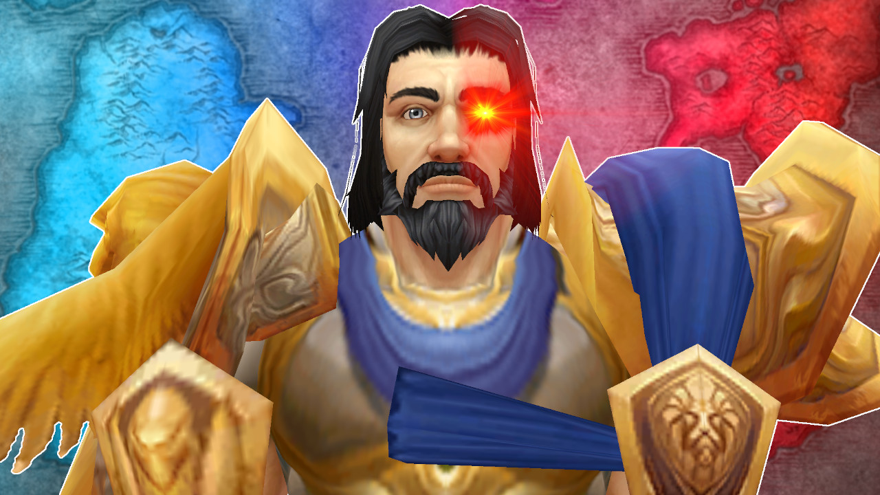 WoW Human Paladin Warrior Glow Eye titel title 1280x720