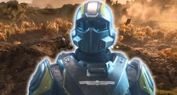 Die tapferen Soldaten von Über-Erde siegen gerade in Helldivers 2, schuld daran sind wohl die Spieler, die endlich wieder mitmachen dürfen - Titelbild zeigt Spielcharakter