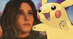 Spieler in Dune: Awakening erschafft ein eigenes Pikachu, lässt es vom gierigen Sandwurm fressen - Titelbild zeigt Spielcharakter neben Pikachu