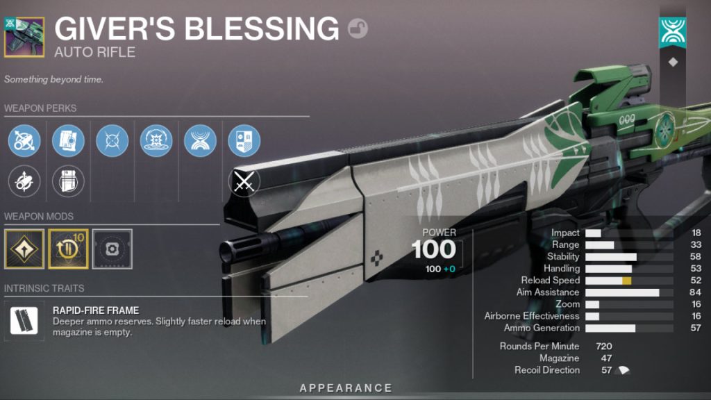 Destiny 2 Example Weapon Tier 1