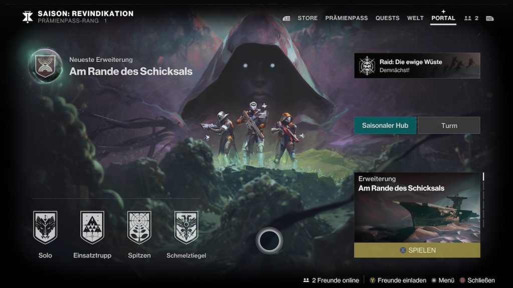 Destiny-2-Menü-Portal