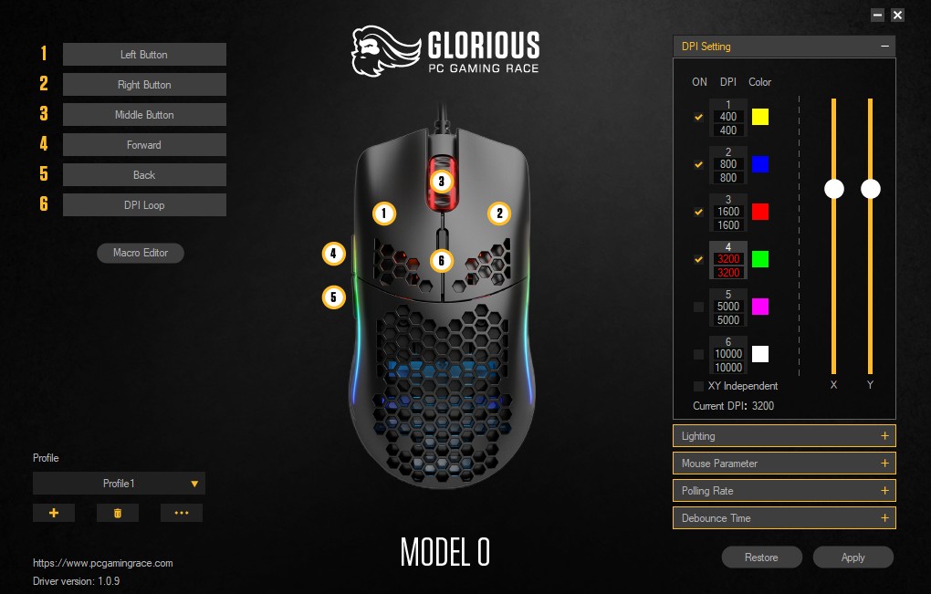 Glorious Model O Minus Software