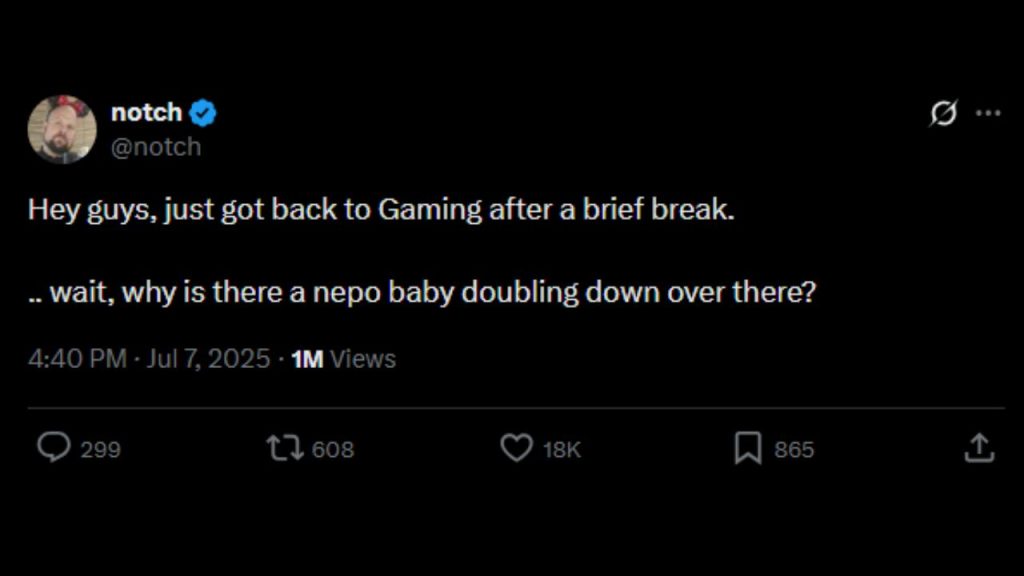 Notch zu Pirate Software auf X