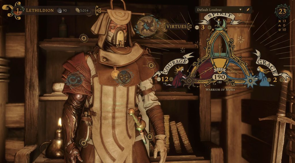 Soulframe: Charakterfenster