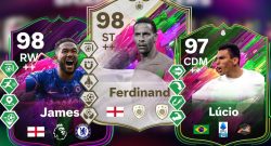 Titel EA FC 25 Shapeshifters Team 4 mit Ferdinand, James und Lucio