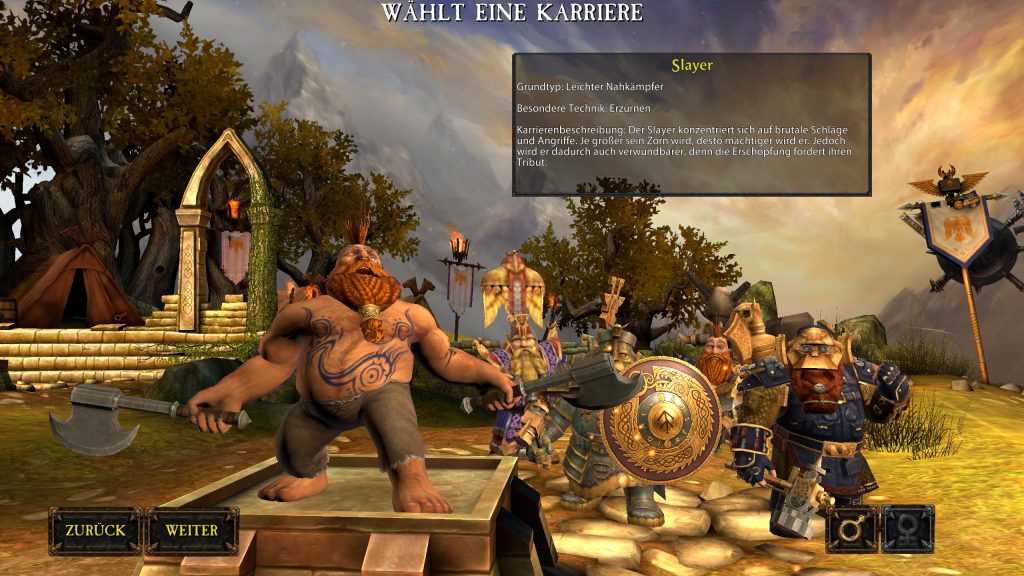 Warhammer Online Return of Reckoning Character creation Slayer