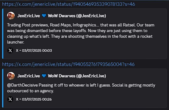 WoW Eric Quote Fired