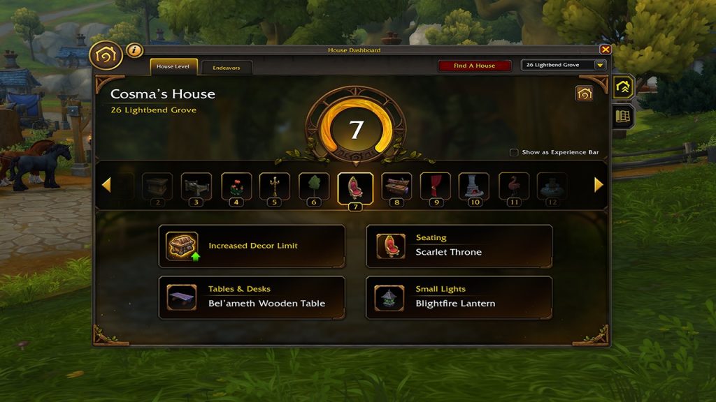 WoW Housing Leveling