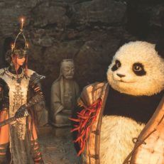 Wuchang und ein Panda
