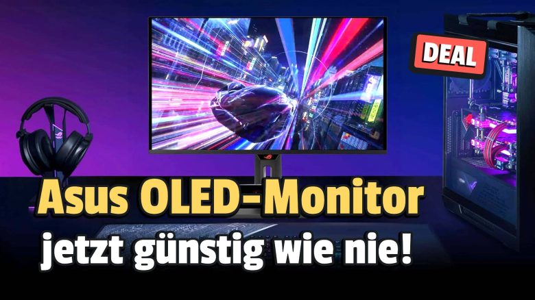 OLED-Gaming mit 360 Hz: Top-Monitor von Asus jetzt zum neuen Tiefstpreis schnappen!