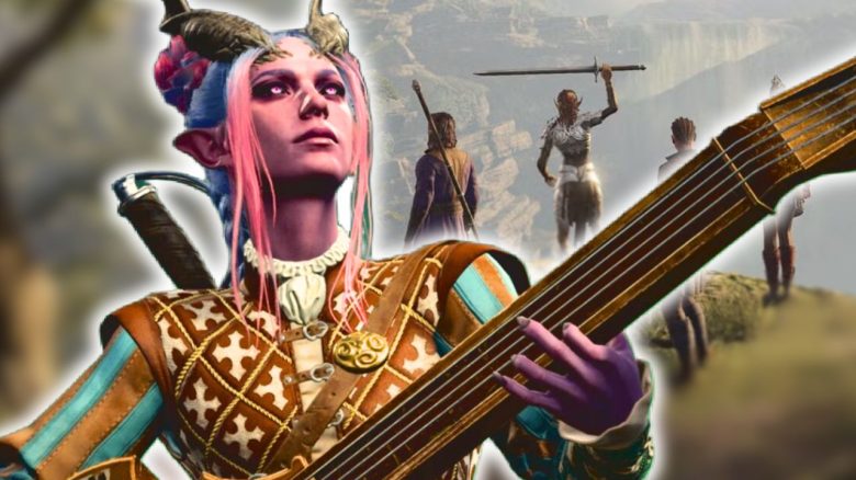 Bardin aus Baldur's Gate 3 mit jubelndem Team