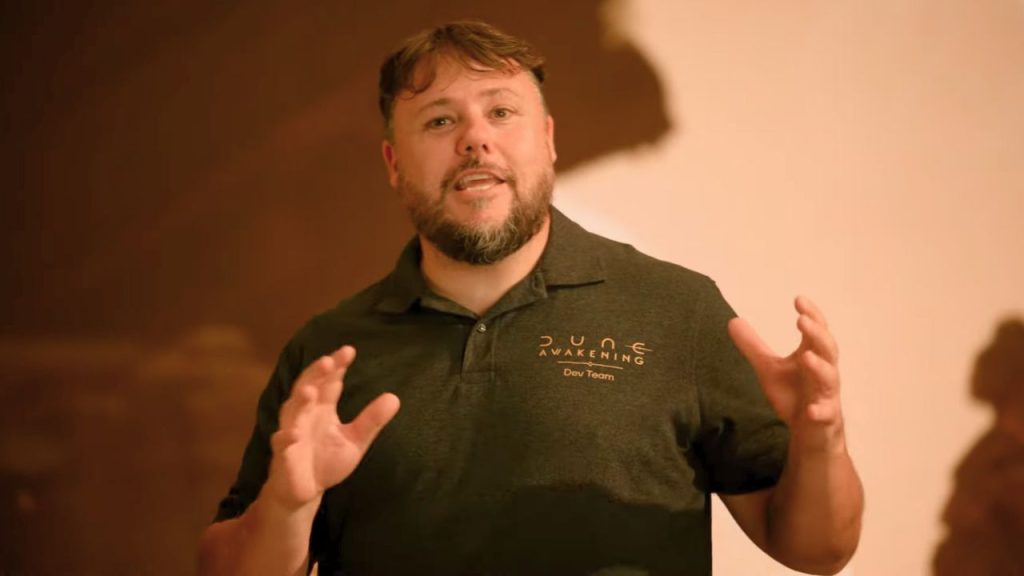 In Dune: Awakening startet bald ein mysteriöses Event, soll in einer Kettenreaktion zum großen Update führen - Titelbild zeigt Joel Bylos