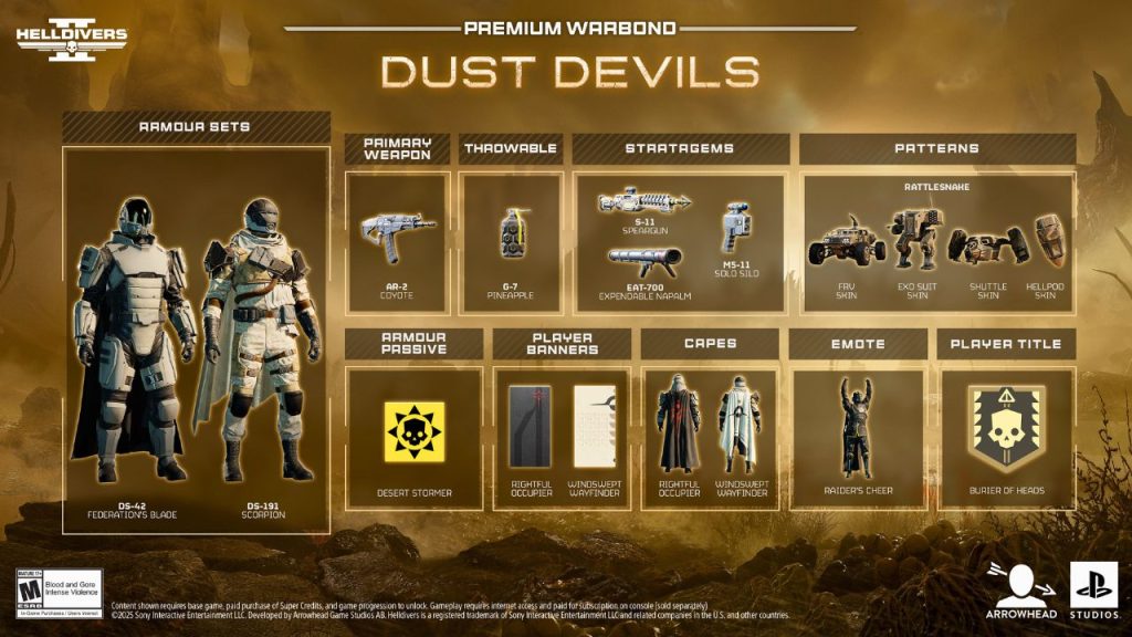 These items are part of the new War Bond