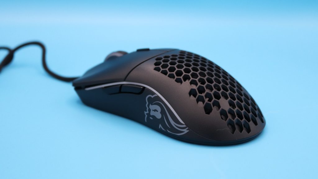 Glorious Model O- Minus close-up view