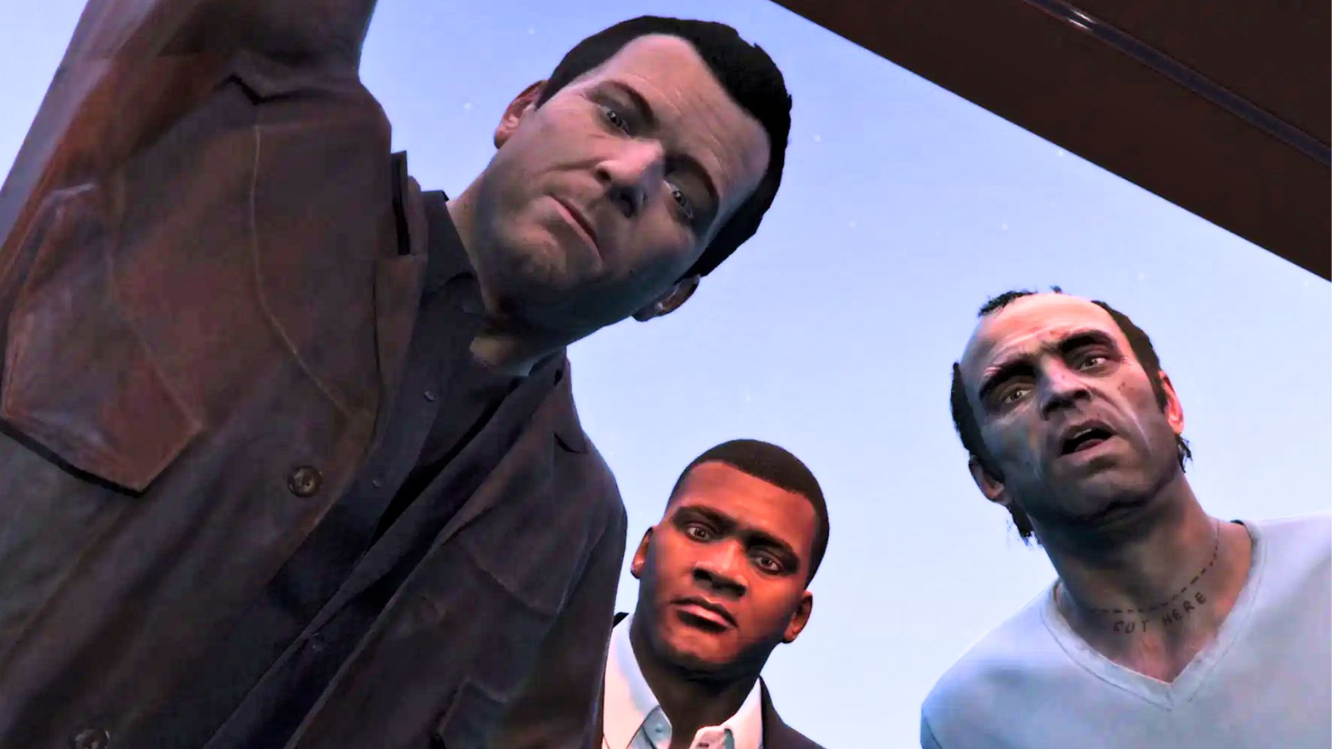 Michael, Franklin und Trevor aus GTA 5