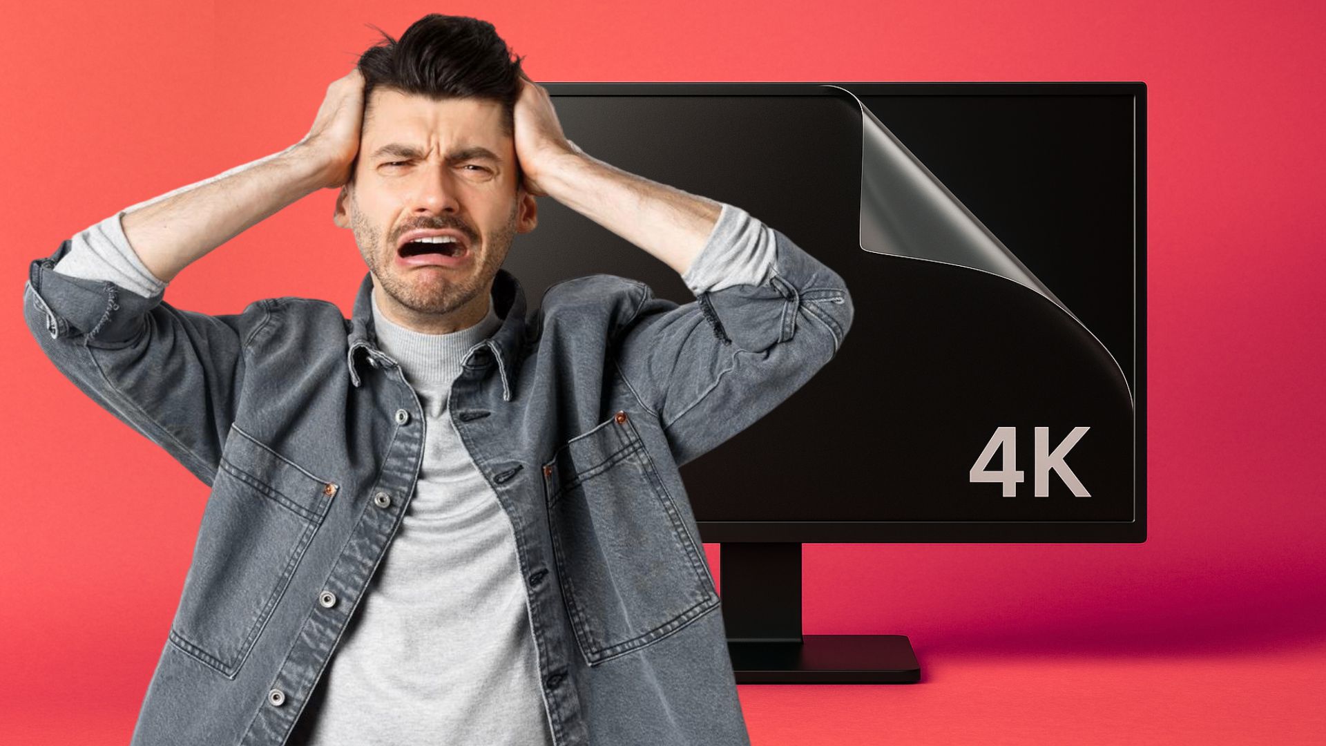 He buys a 4K monitor for 100 dollars – and ruins it with a bad mistake
