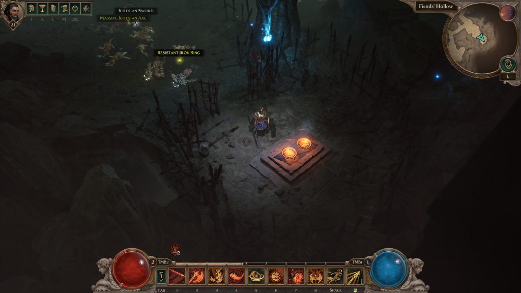 Location 2 braziers riddle Titan Quest 2