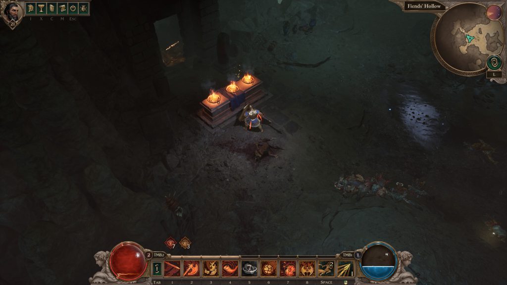 Location 3 braziers riddle Titan Quest 2