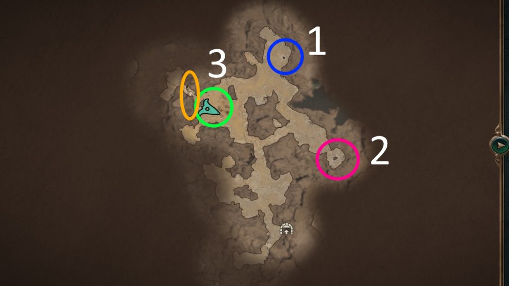 Locations braziers riddle Titan Quest 2