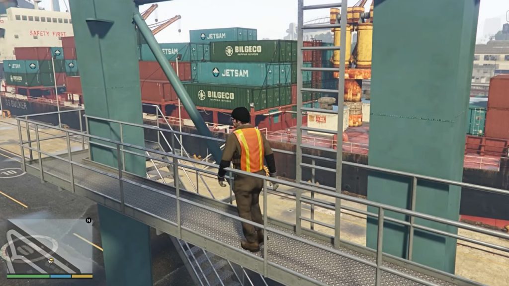 Trevor am Hafen von Los Santos aus GTA 5