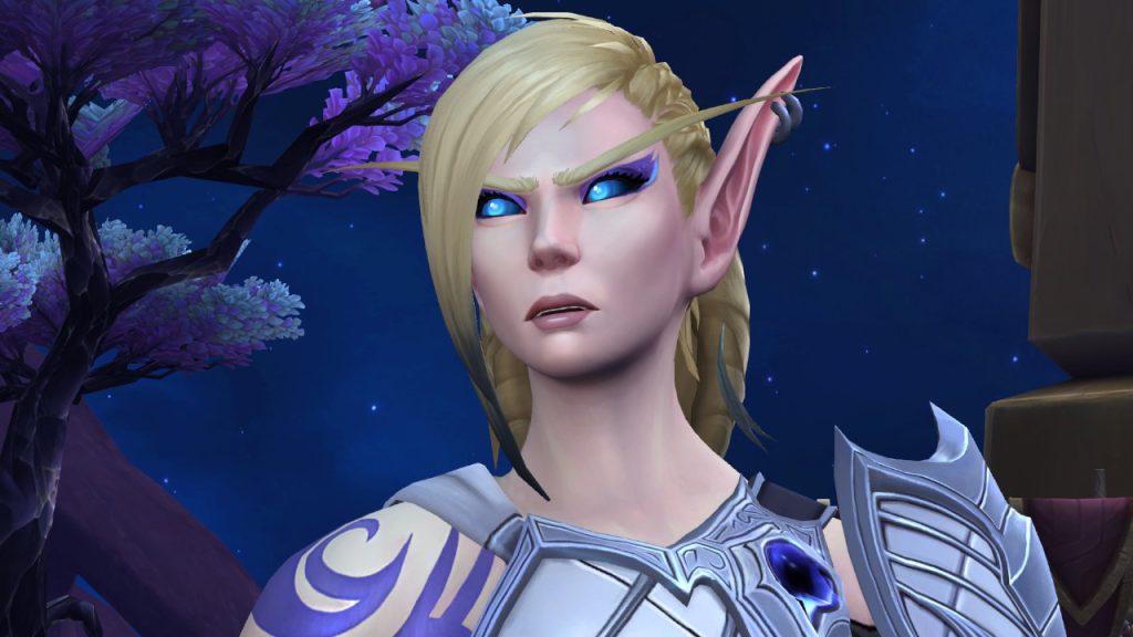 WoW Alleria Face Sad titel title 1280x720