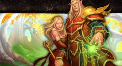 WoW Blood Elf Art Wallpaper titel title 1280x720