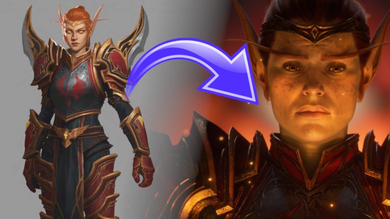 Die WoW-Community ist erstaunt: Konzept-Zeichnungen zeigen, wie Liadrin eigentlich aussehen sollte