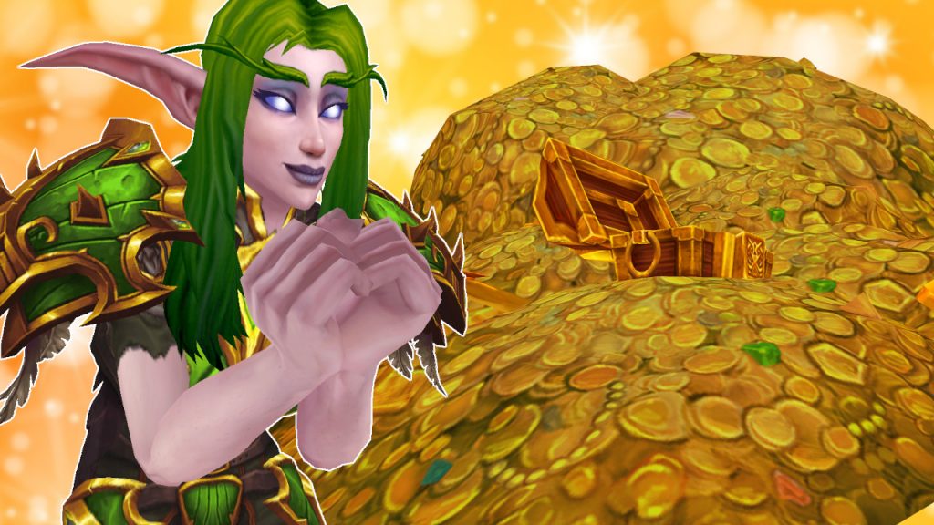 WoW Night Elf Yes Gold Pile titel title 1280x720