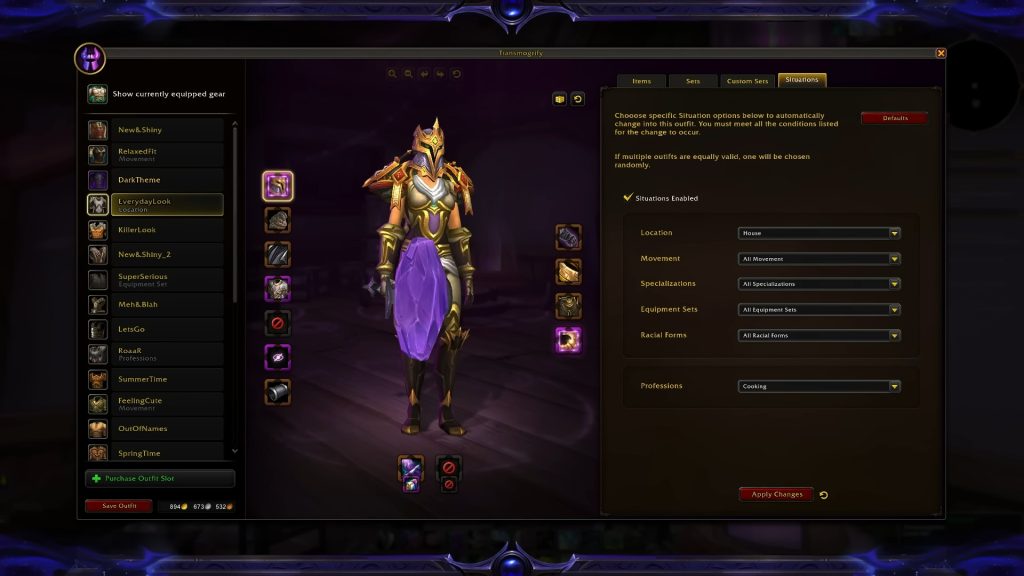 WoW Transmog Changes Midnight Screenshot