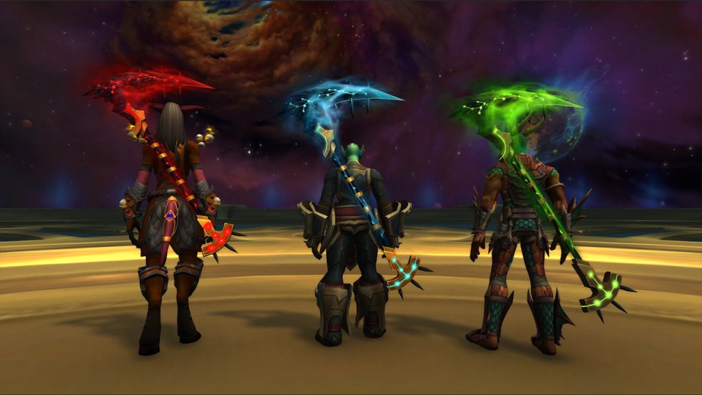 WoW Transmog Legion Remix Scythes