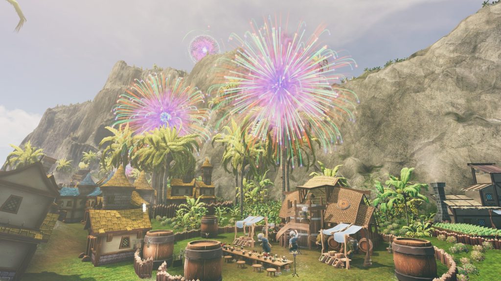 Fata Deum Gameplay Screenshot fireworks