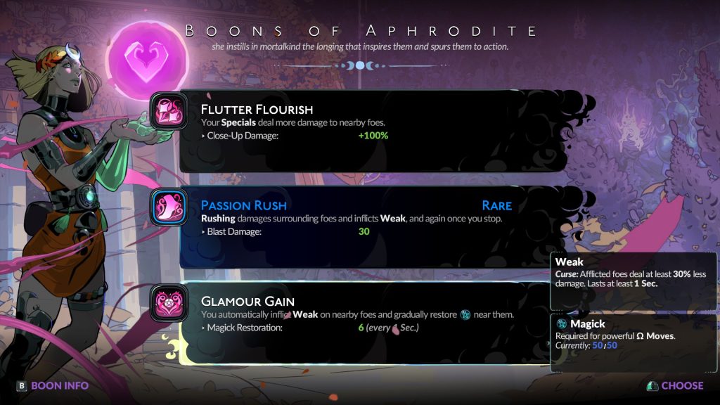 Hades 2 Aphrodite Boons